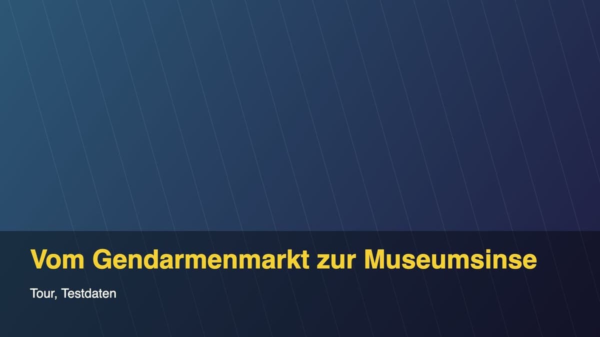 Vom Gendarmenmarkt zur Museumsinsel