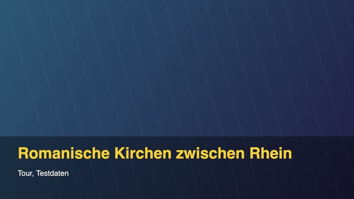 Romanische Kirchen zwischen Rhein und Ring
