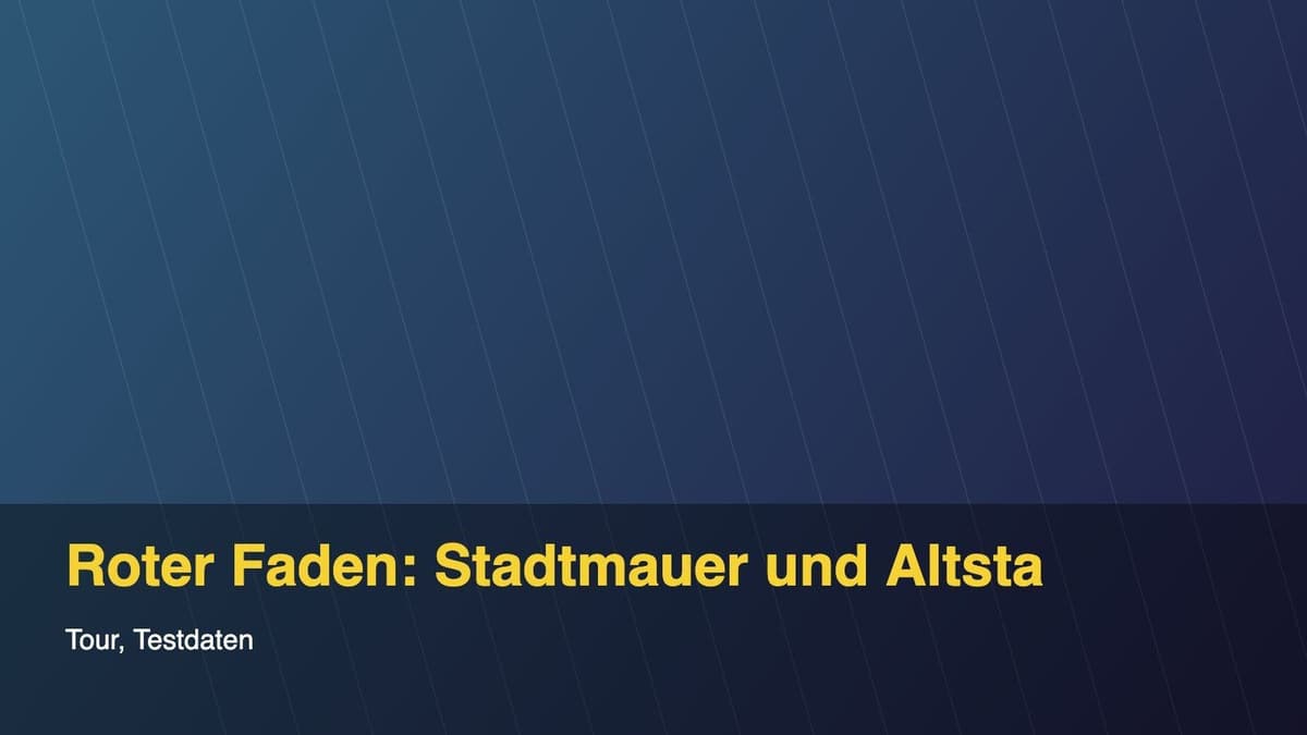 Roter Faden: Stadtmauer und Altstadt Hannover