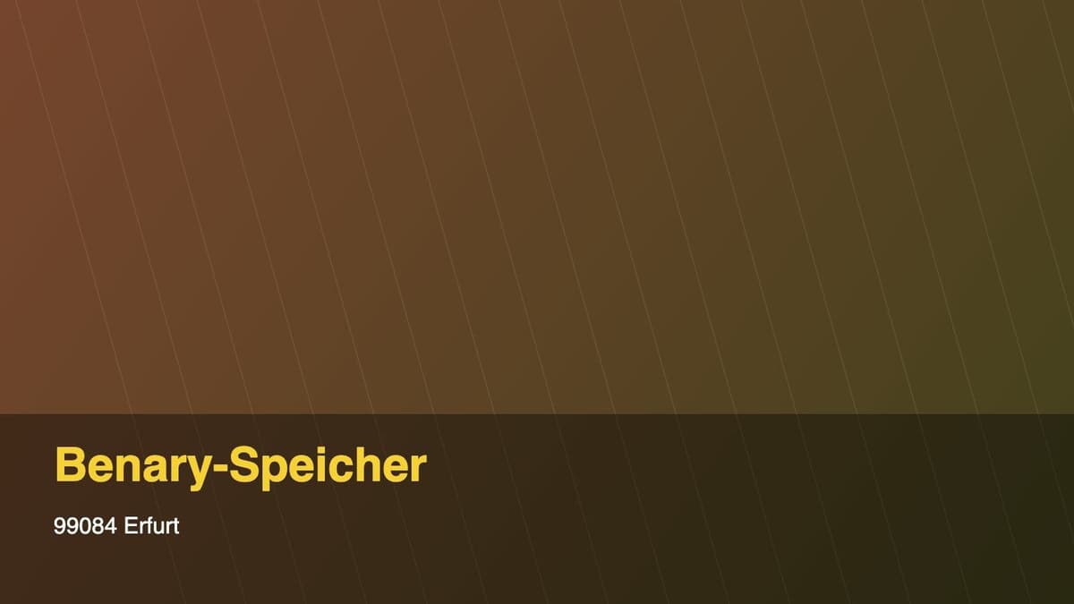 Benary-Speicher