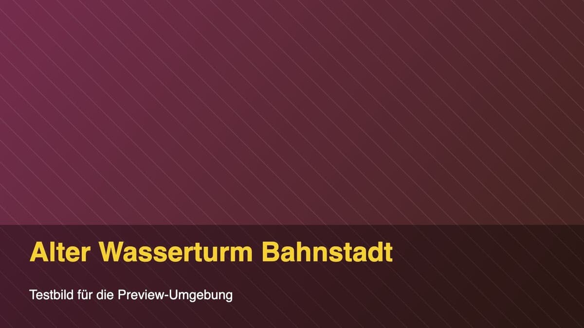 Alter Wasserturm Bahnstadt