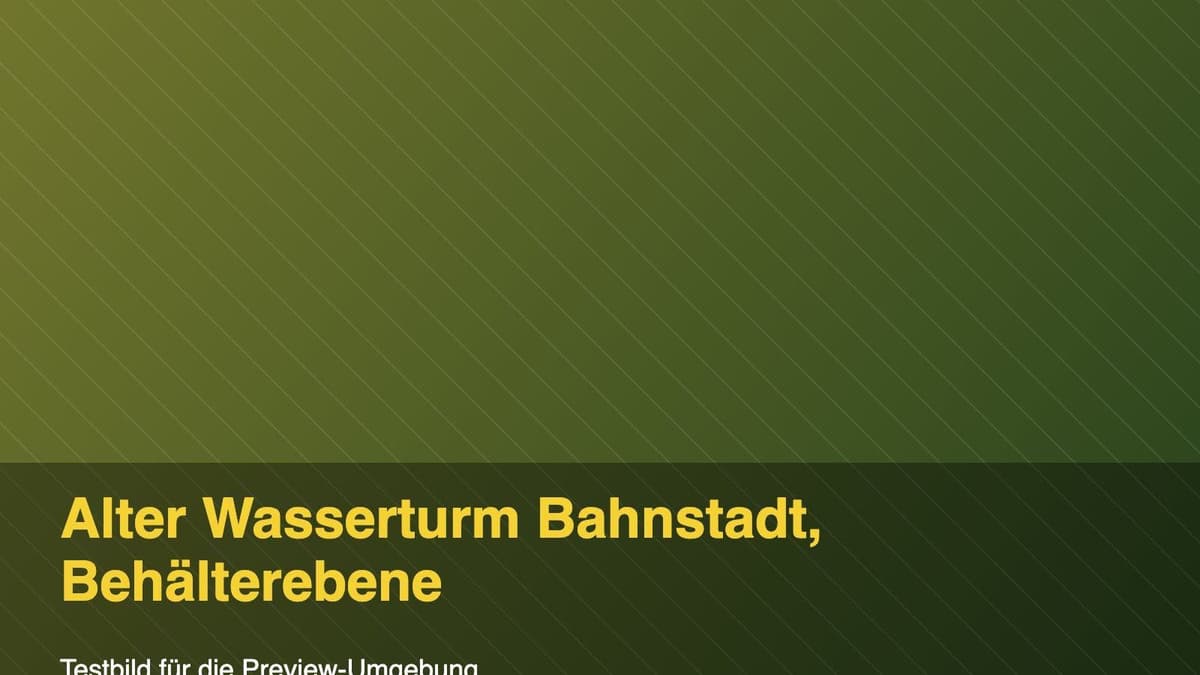 Alter Wasserturm Bahnstadt, Behälterebene